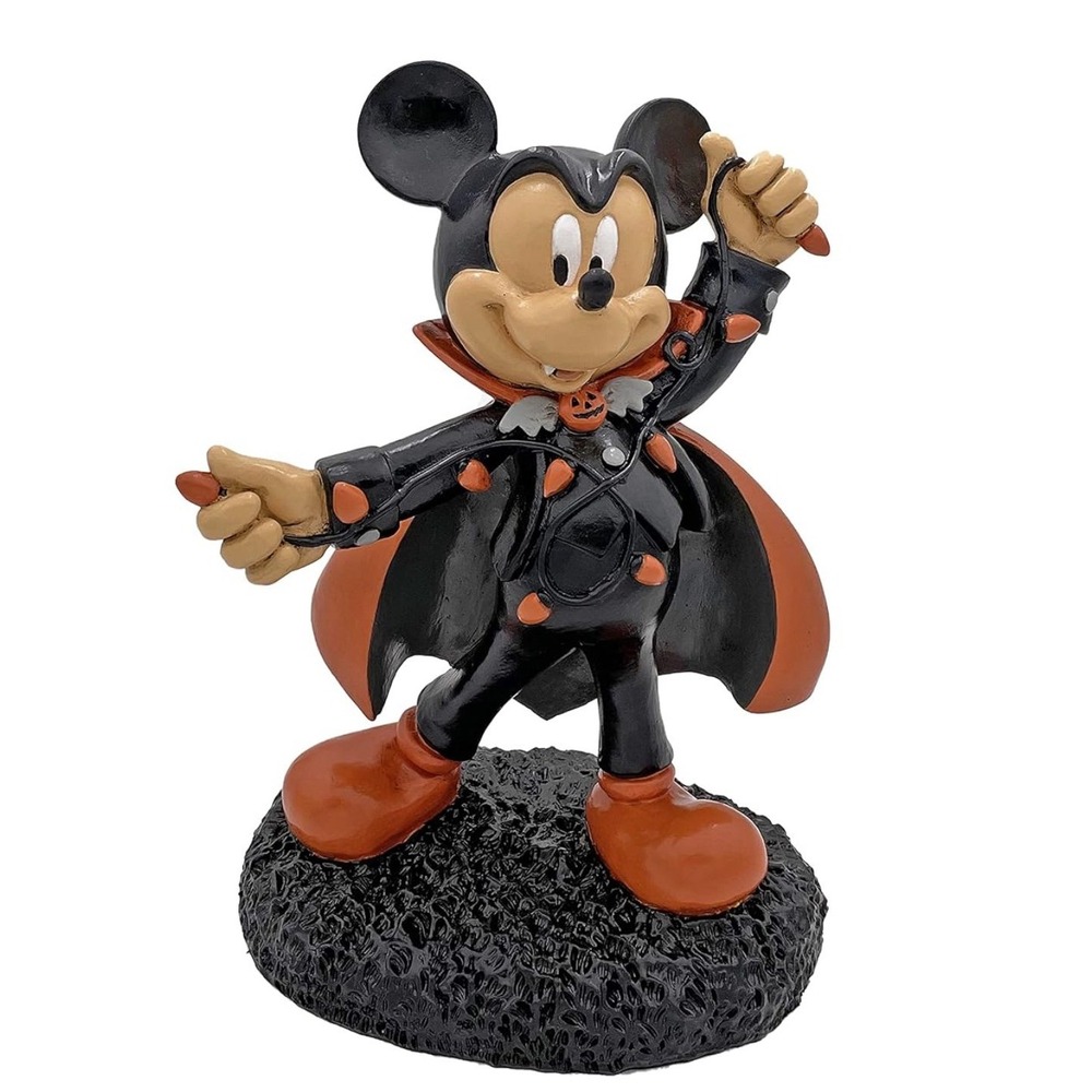 Disney Mickey Mouse Halloween Vampire Dracula Figurine Decor 8 inches New